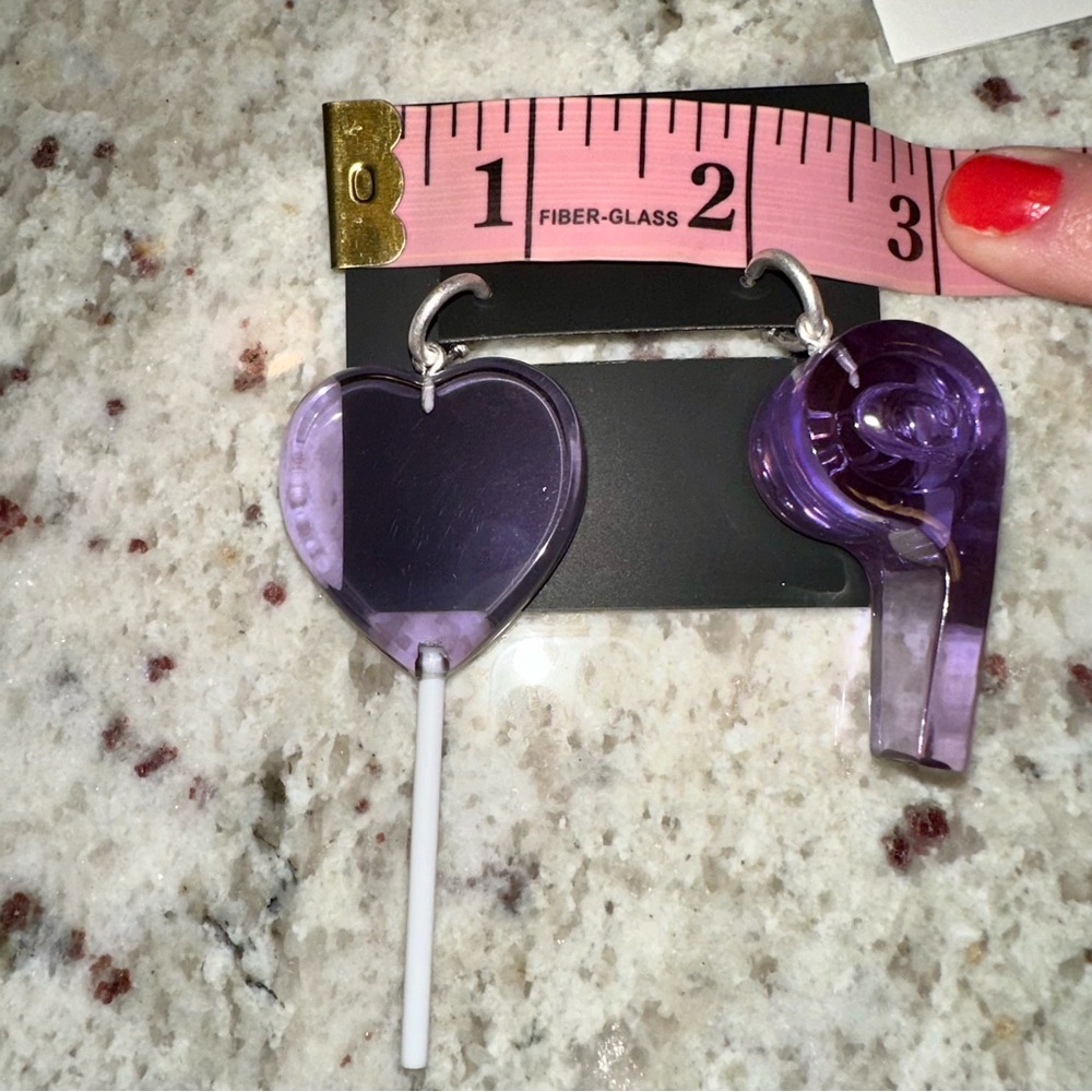 COACH Heart Lollipop Earrings - Picture 6 of 8